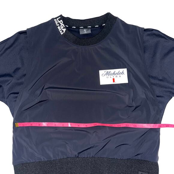 LPGA Black Sponsored Golf Short Sleeve Layered Top Size Medium - Picture 15 of 16